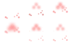 Red Light Dots - light spots - PNG