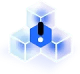 Blue Cube - minimalist design - geometric shape - Free Download PNG