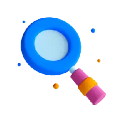 Colored Magnifying Glass - magnifying glass - Free PNG