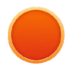 Orange Button - Popular Download PNG
