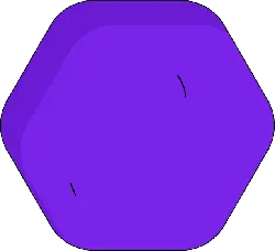 Purple Hexagon - High Download Count PNG