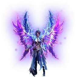 Purple Winged Warrior - fighting - PNG Images
