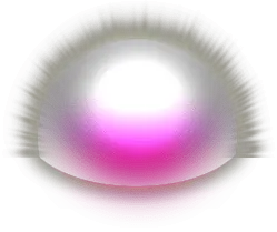Glowing Sphere - white - No Background PNG
