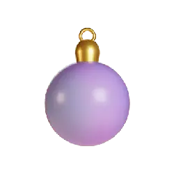Purple Christmas Ornament - hanging - Transparent Layer PNG