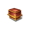 Treasure Chest - red - game item - Transparent Background PNG