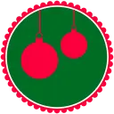 Christmas Decorations - red - circle - Free PNG