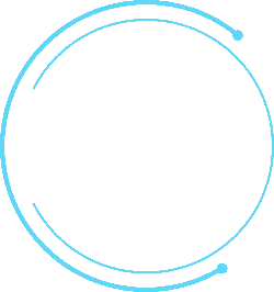 Blue Circle - minimalist - tech - Free PNG