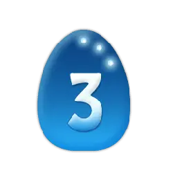 Blue Number Egg - shiny - High Resolution PNG
