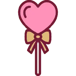 Heart-shaped Lollipop - gift - No Watermark PNG