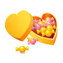 Heart-shaped Candy Box - heart shape - PNG