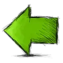 Green Arrow - green - graphic - No Background PNG