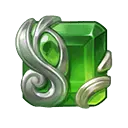 Green Gem - decorative item - No Background PNG