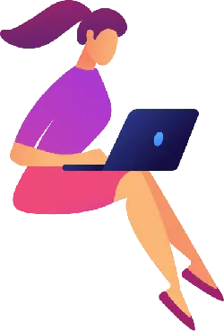 Sitting Woman - Transparent Background PNG