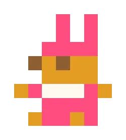Pixel Bunny - game - High Resolution PNG
