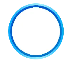 Blue Ring - geometry - Transparent Background PNG