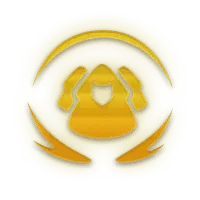 Golden Shield - future technology - Transparent Layer PNG