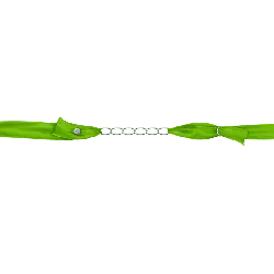 Green Ribbon and Metal Chain - green - Free Download PNG