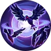 Purple Light Eagle Feather - magic - No Watermark PNG