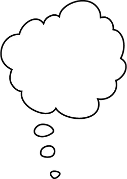 Thinking Bubble - speech - Free for Commercial Use PNG