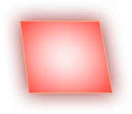 Red Glowing Shape - shape - No Background PNG