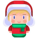 Santa Claus - gift - scarf - Free Download PNG