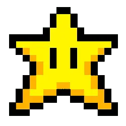 Pixel Star - graphic design - Free PNG