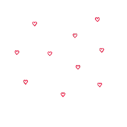 Pink Heart Pattern - simple - black background - Lossless PNG