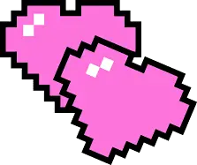 Heart - pixel art - No Watermark PNG