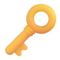 Golden Key - unlock - No Watermark PNG