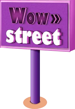Wow Street - sign - Free Download PNG