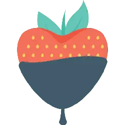 Strawberry - green leaves - High Resolution PNG
