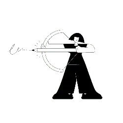 Person with Bow and Arrow - person - Free Download PNG