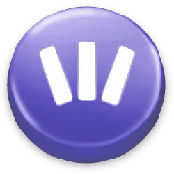 Purple Button - icon - design element - Free PNG