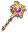 Amethyst Staff - magic - gemstone - Transparent Background PNG