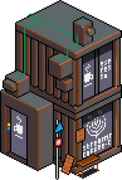 Pixel Art Building - technology - PNG