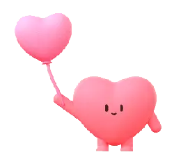 Heart Balloon - heart shape - balloon - PNG