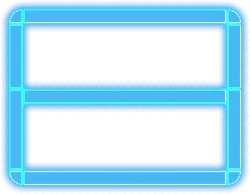 Blue Glowing Rectangular Frame - frame - Free Download PNG
