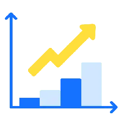 Bar Chart - trend - Curated PNG
