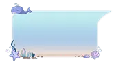 Dolphin Background Frame - gradient - Transparent Layer PNG