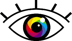 Colorful Camera Lens - photography - Transparent Background PNG