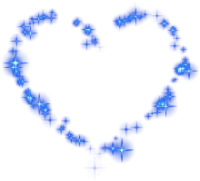 Blue Heart Sparkle Pattern - pattern - No Watermark PNG