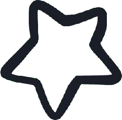 Star - outline - geometry - Transparent Background PNG