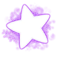 Purple Star - decoration - Transparent Background PNG