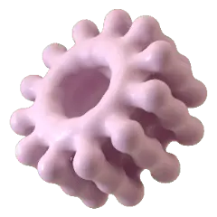 Pink Porous Object - porous - High Resolution PNG
