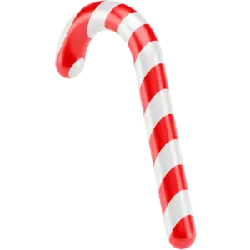 Candy Cane - red - High Resolution PNG