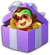 Monkey in a Gift Box - purple - Free Download PNG