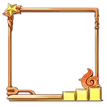 Golden Frame - star - High Resolution PNG