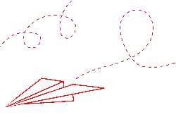 Paper Airplane - minimalistic - Transparent Layer PNG