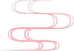 Pink Wave Pattern - line art - Transparent Layer PNG