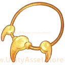 Gold Monkey Necklace - gold - Transparent Layer PNG
